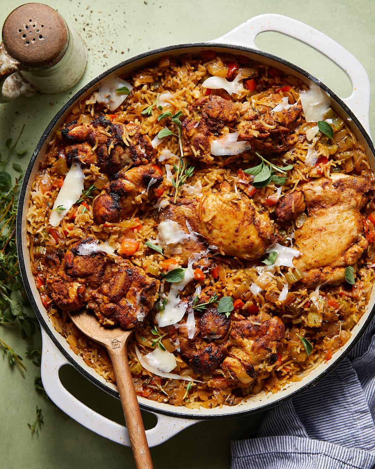 The Best Dutch Oven Chicken and Rice - Bites with Bri