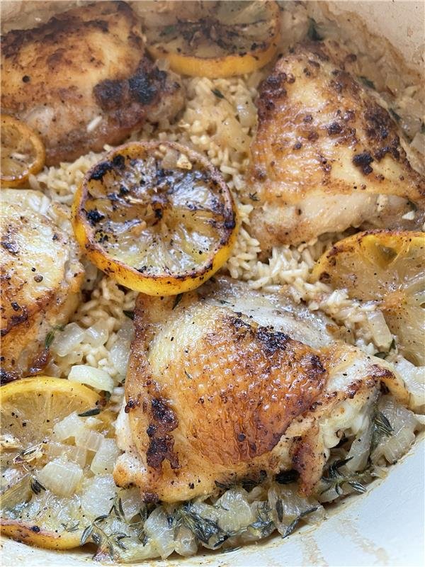 Dutch Oven Chicken & Rice — Measure Twice Bake Once